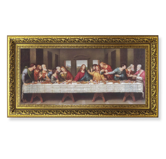 Last Supper Gold-Leaf Framed Art