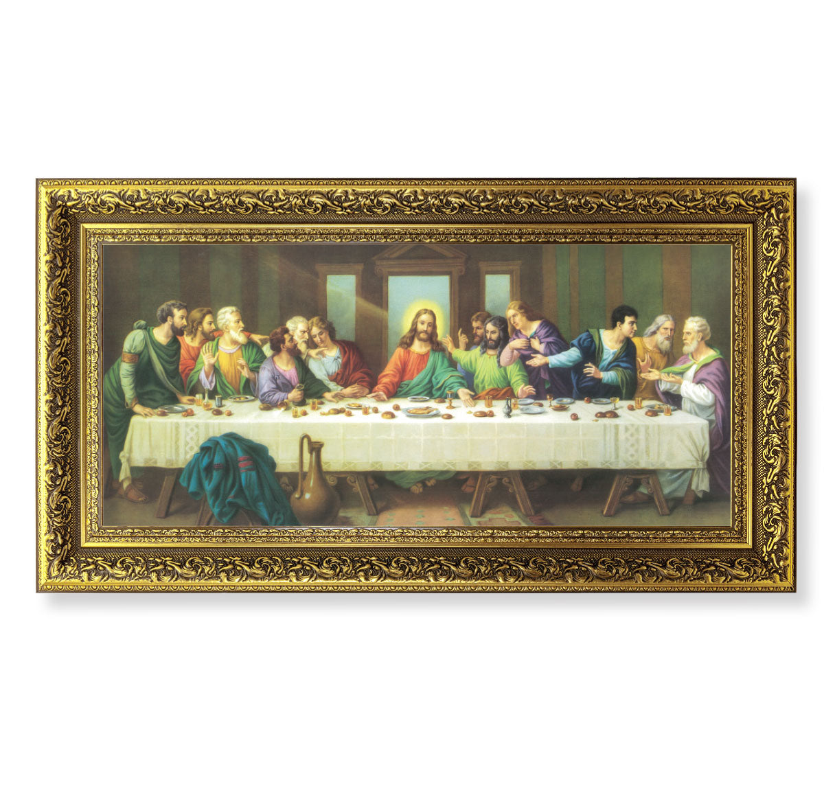 Last Supper Gold-Leaf Framed Art