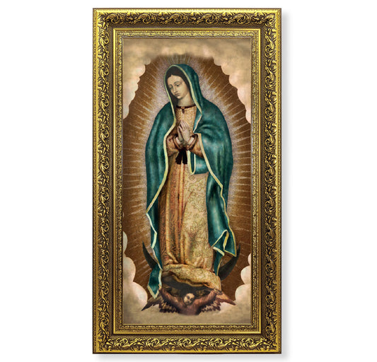 Our Lady of Guadalupe Gold-Leaf Framed Art