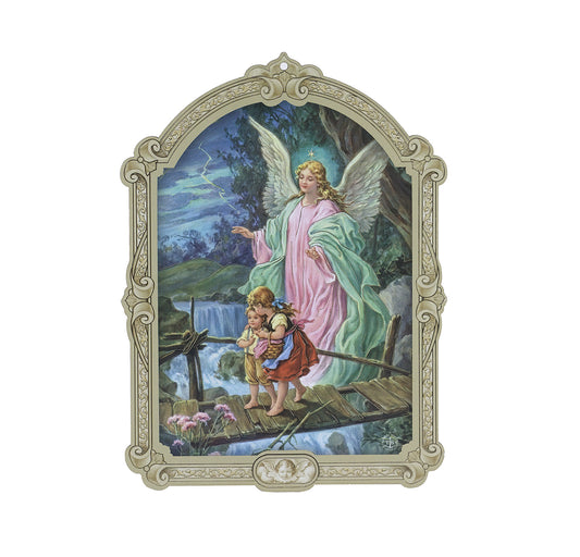 Guardian Angel Wood Plaque