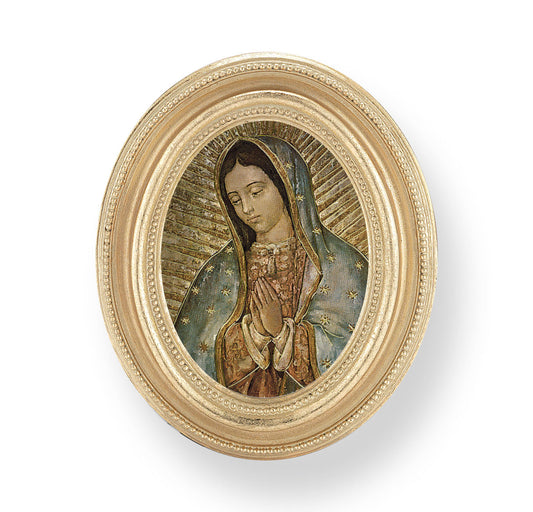 Our Lady of Guadalupe Gold Framed Print