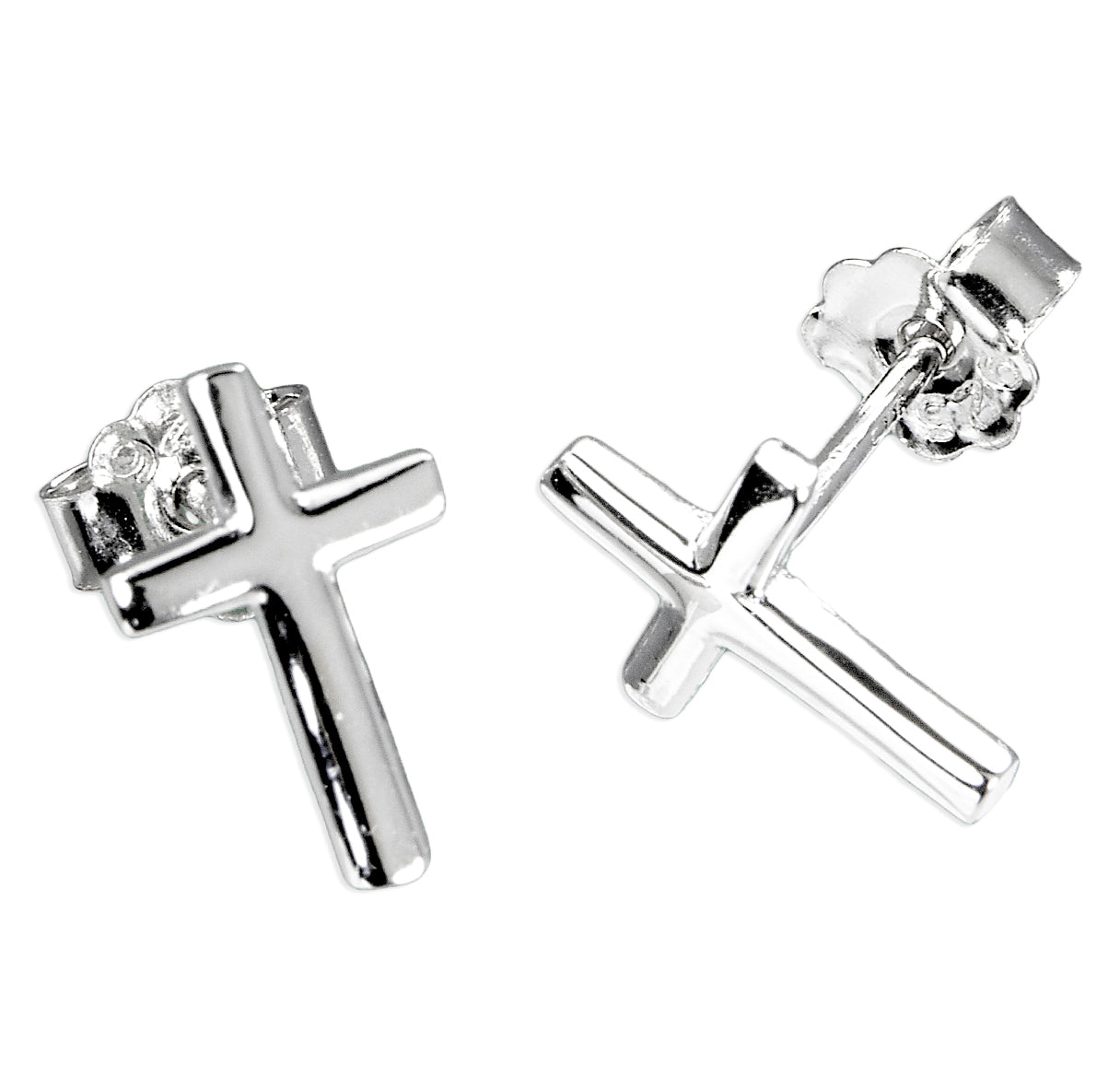 Sterling Silver Cross Earring