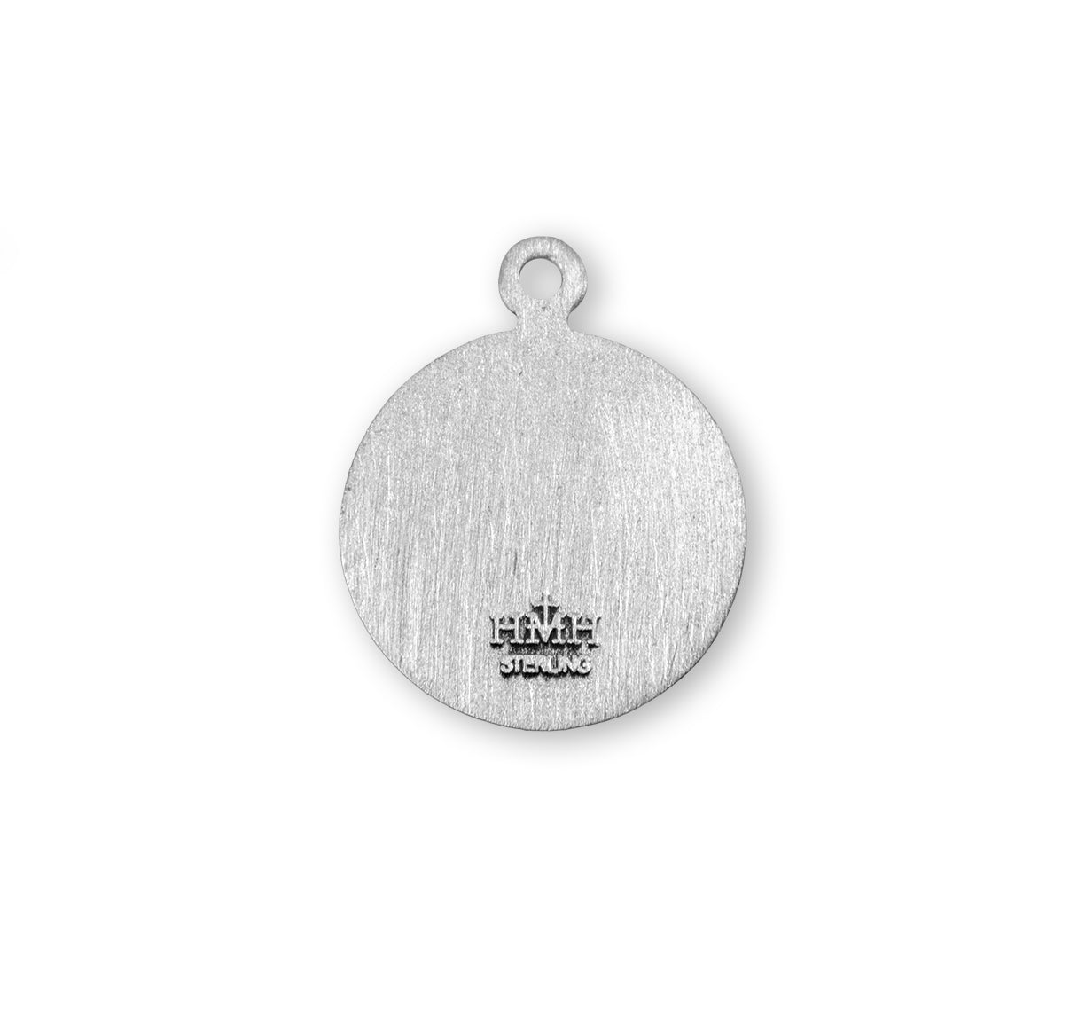 Sterling Silver Round Holy Baptism Medal on a Godchild Pin