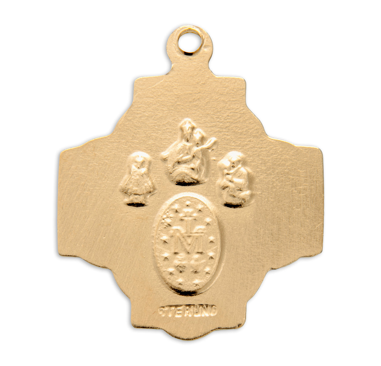 Gold Over Sterling Silver Four-Way Medal