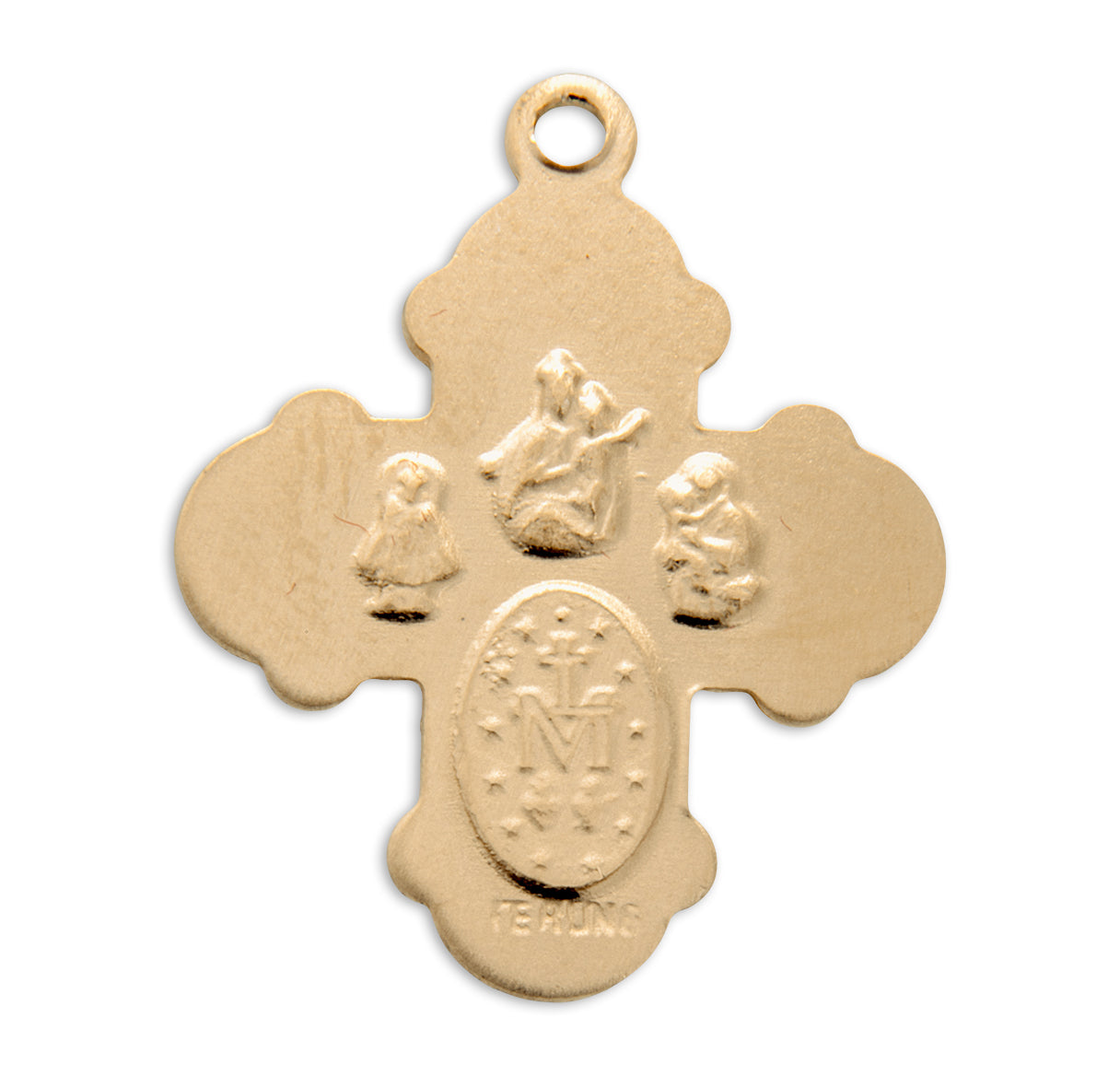 Gold Over Sterling Silver Four-Way Medal