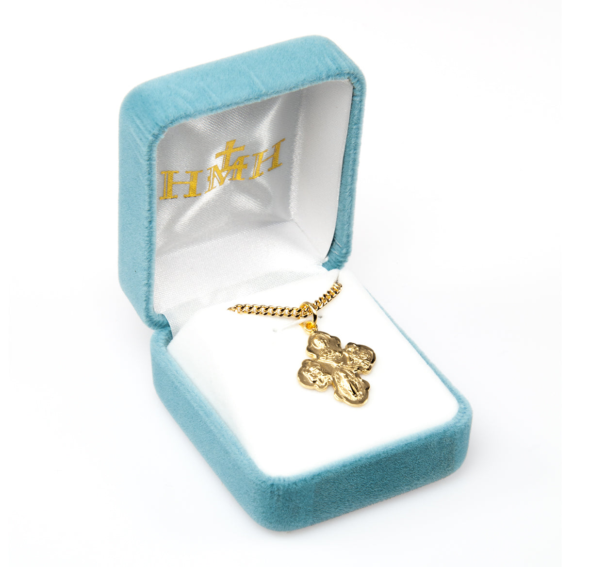 Gold Over Sterling Silver Four-Way Medal