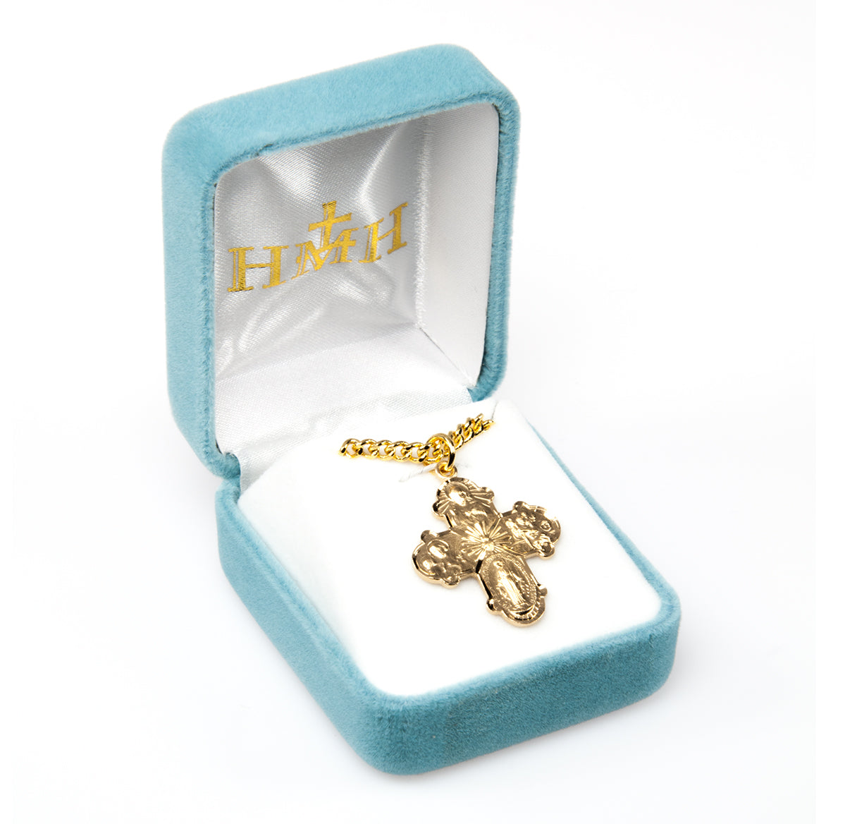 Gold Over Sterling Silver Four-Way Medal