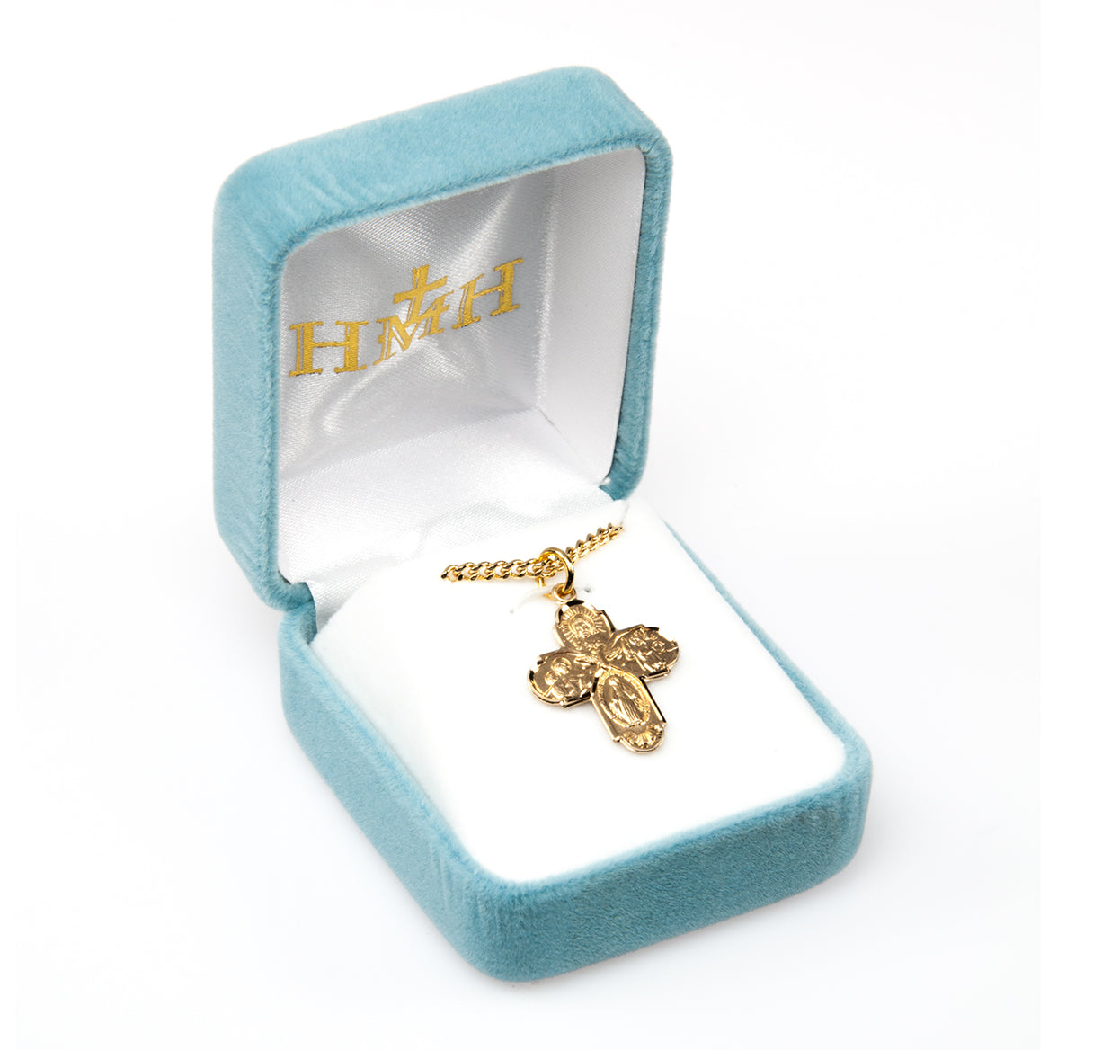 Gold Over Sterling Silver Four-Way Medal