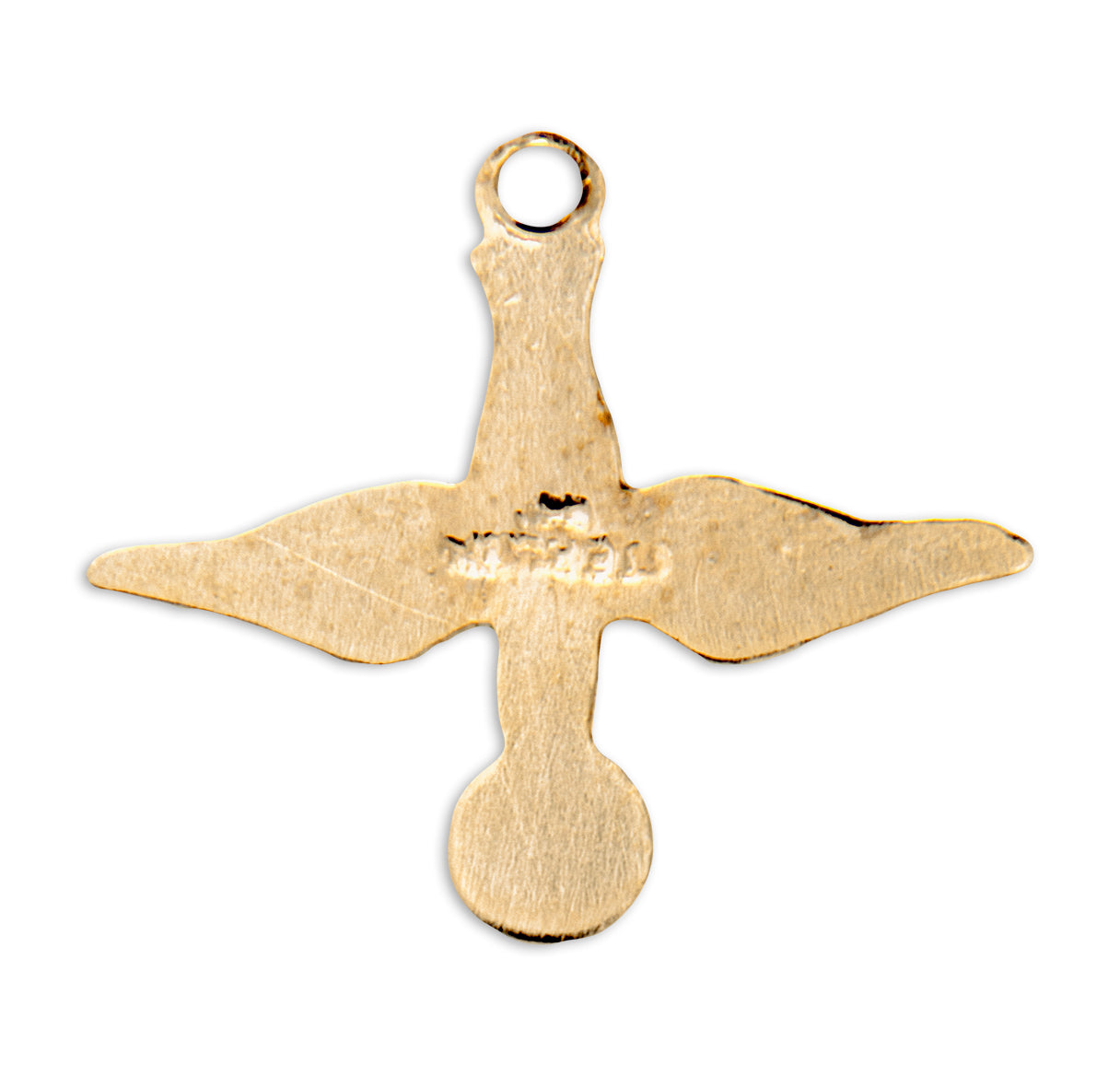 Holy Spirit Gold Over Sterling Silver Medal