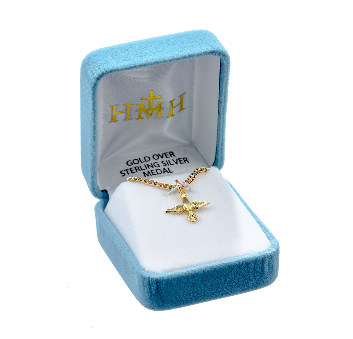 Holy Spirit Gold Over Sterling Silver Medal