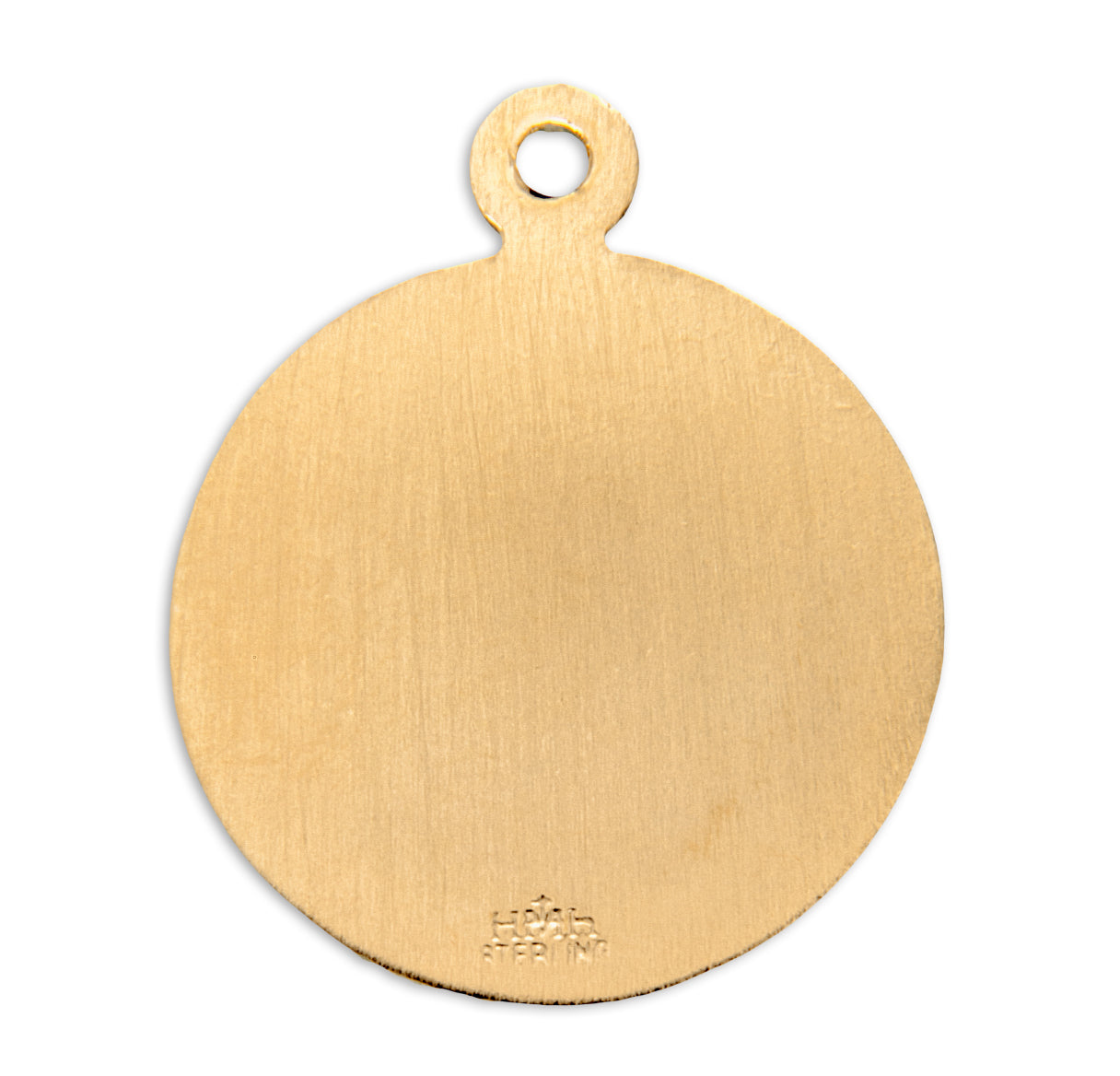 Guardian Angel Med Round Gold Over Sterling Silver Medal