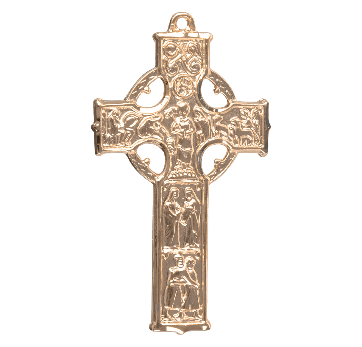 Gold Over Sterling Silver Irish Celtic Cross