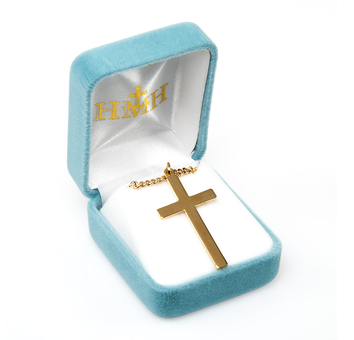 Gold Over Sterling Silver High Polished Cross