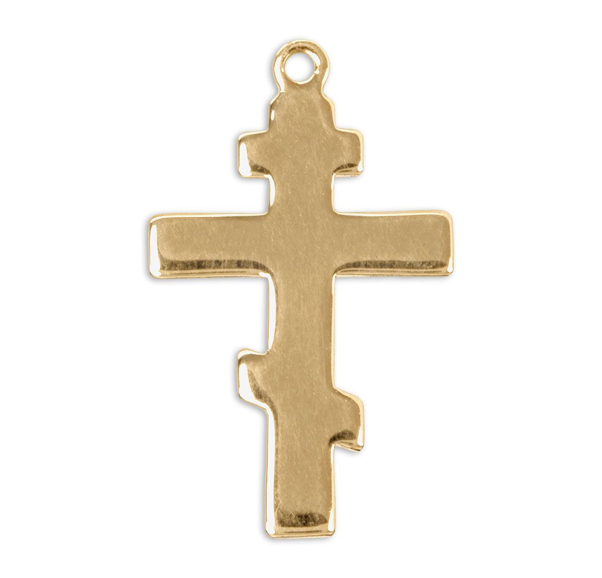 Gold Over Sterling Silver Byzantine Cross