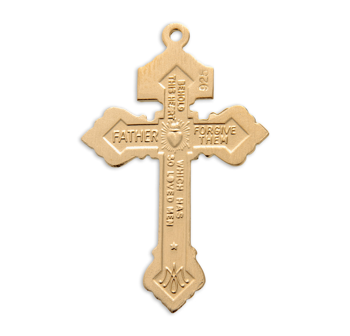 Gold Over Sterling Silver "Pardon" Crucifix