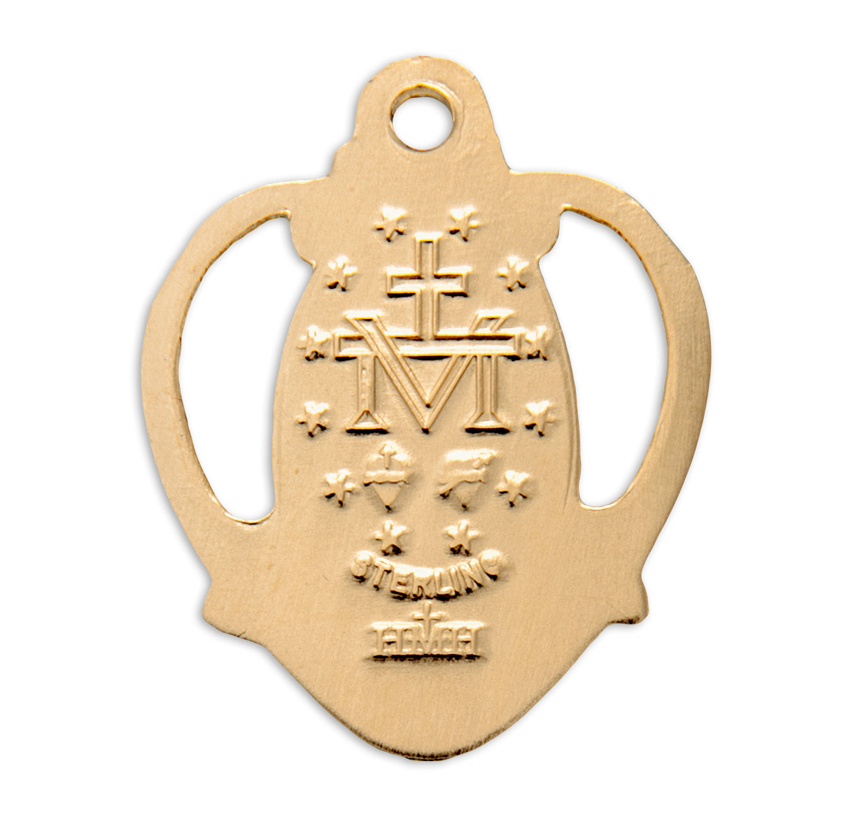 Gold Over Sterling Silver Miraculous Medal