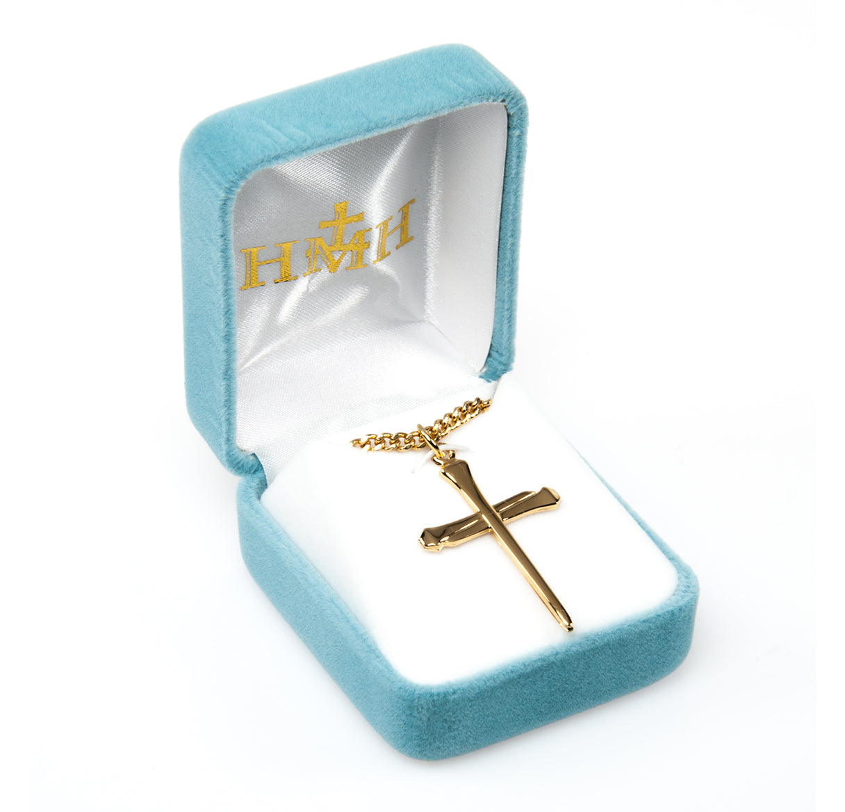 Nail Cross Gold Over Sterling Silver