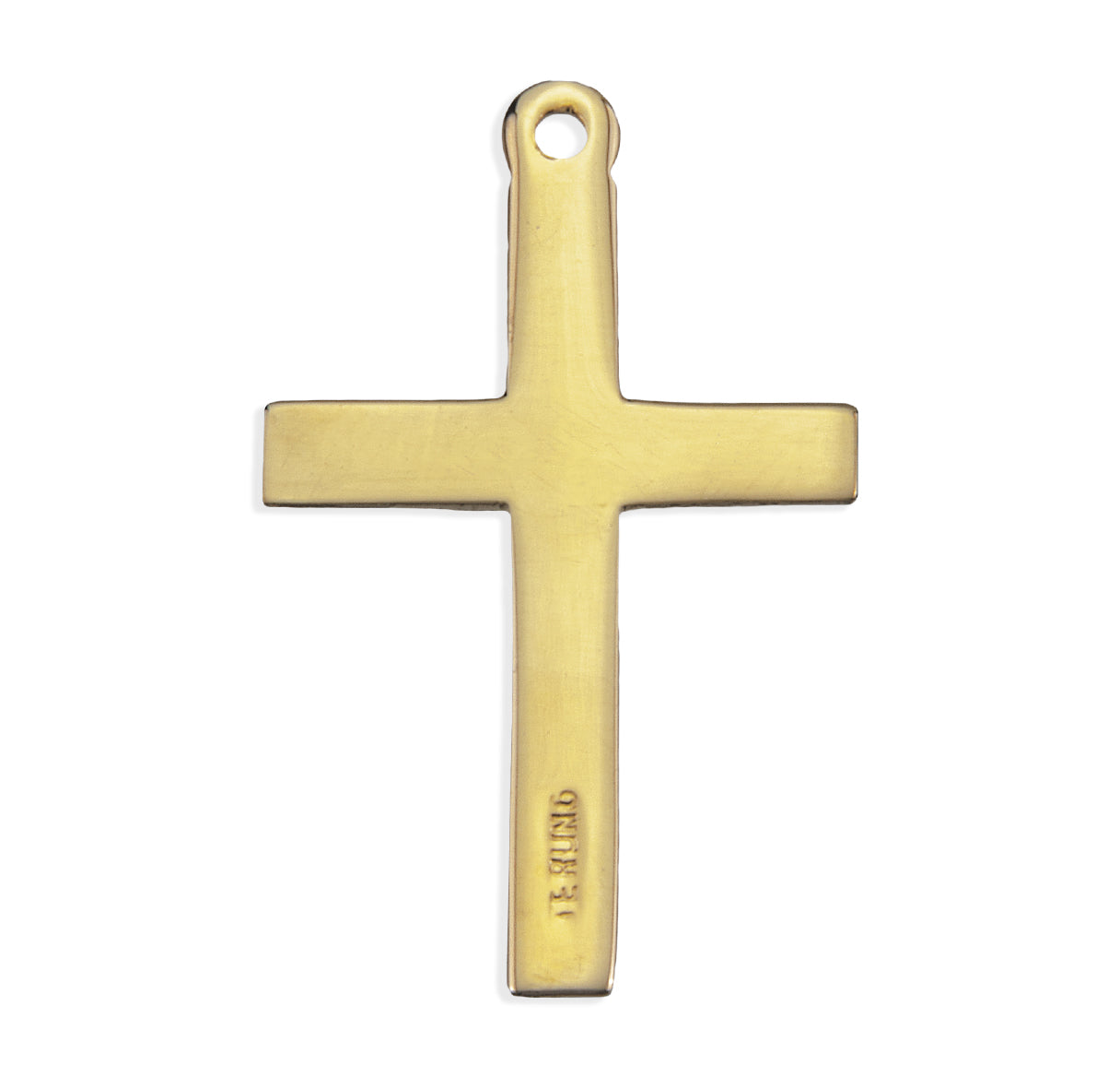 Gold Over Sterling Silver Starburst Cross