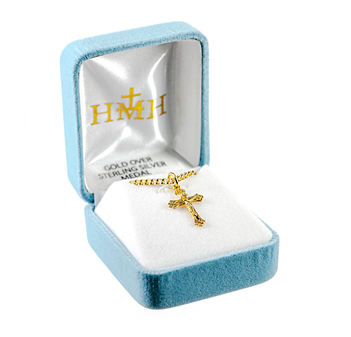 Gold Over Sterling Silver Tapered Crucifix