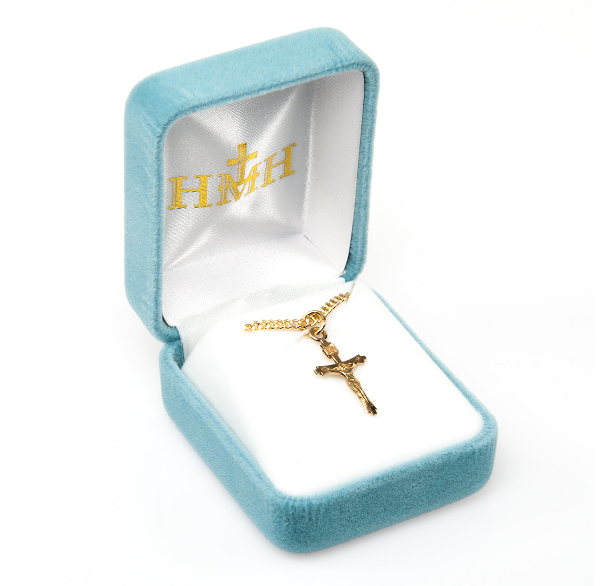 Flare Tipped Gold Over Sterling Silver Crucifix