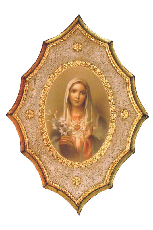 Immaculate Heart of Mary Florentine Plaque