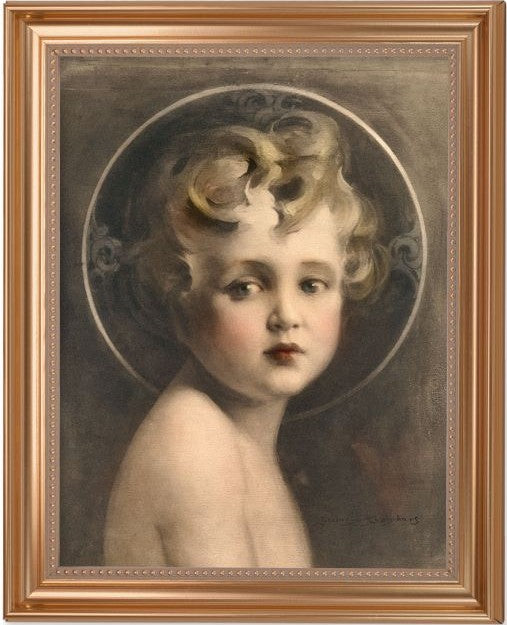 Light of the World Gold Framed Art
