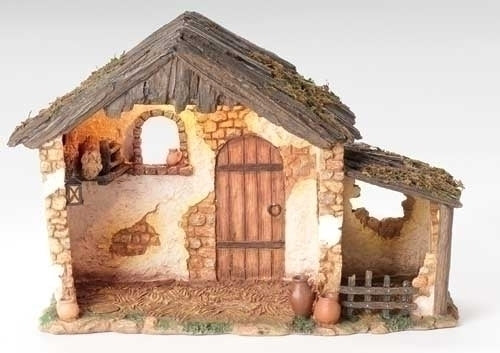 Nativity Stable 10" with Light