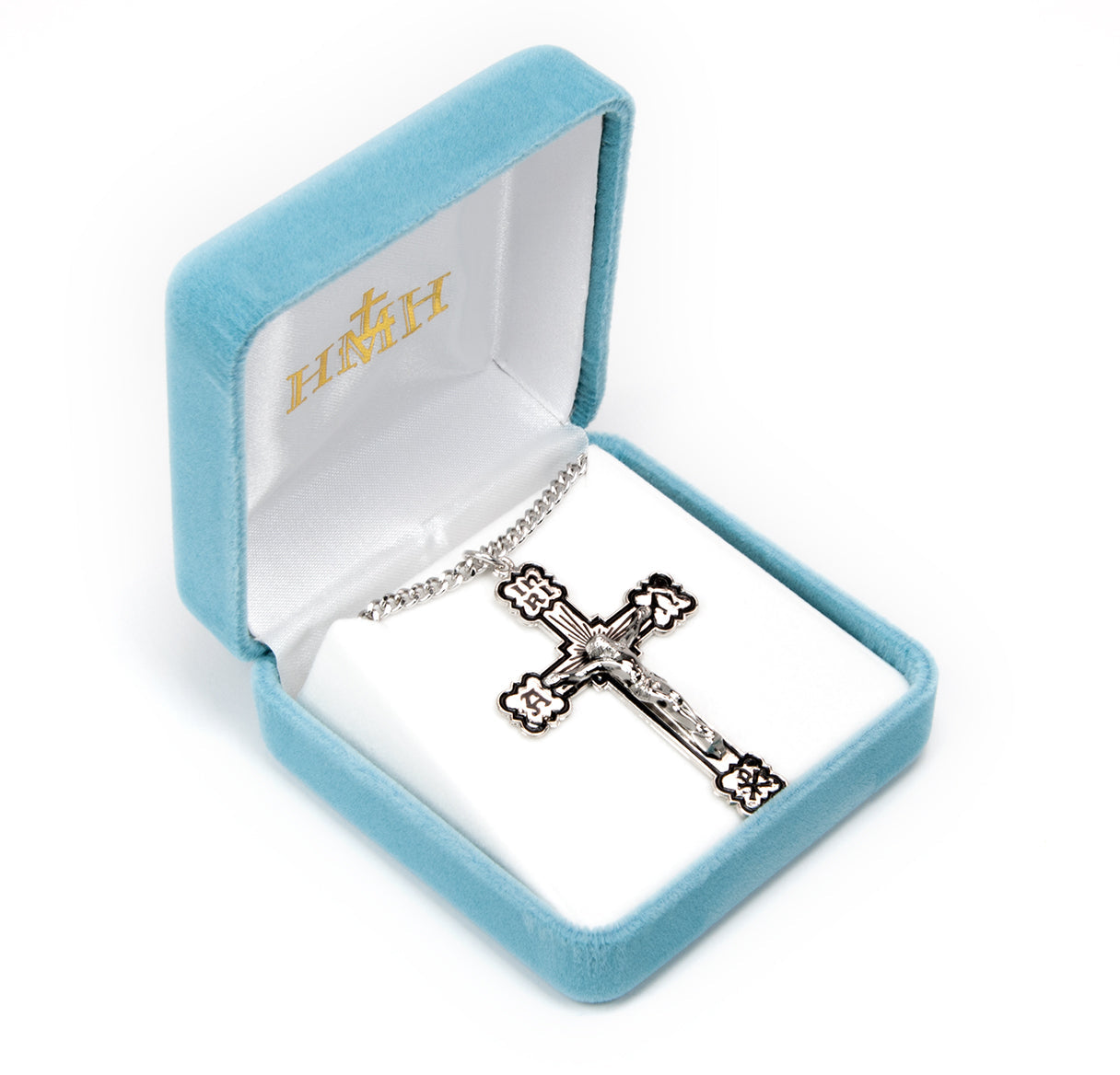 Alpha and Omega Enameled Sterling Silver Medal