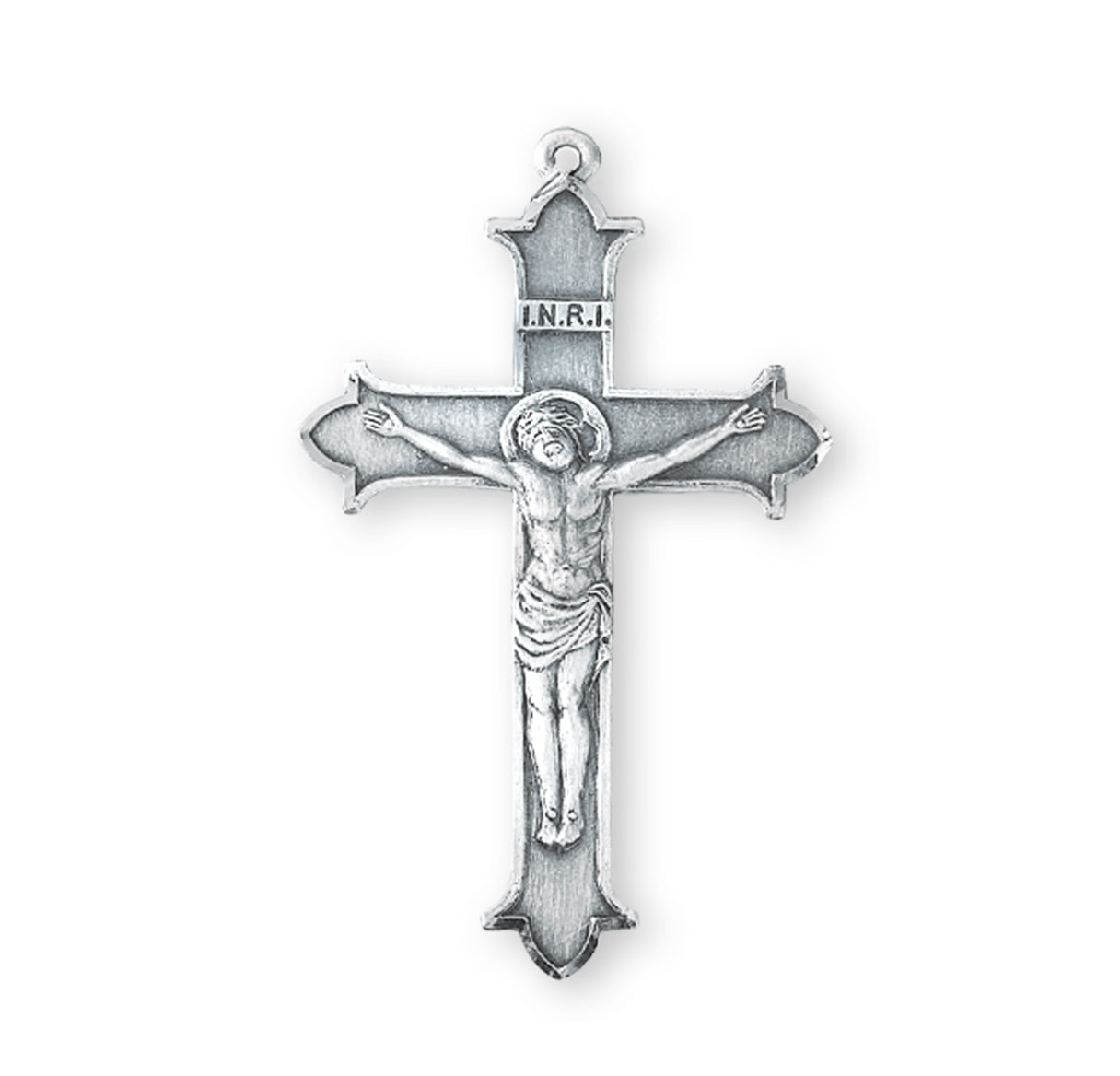 Flare Tipped Sterling Silver Crucifix