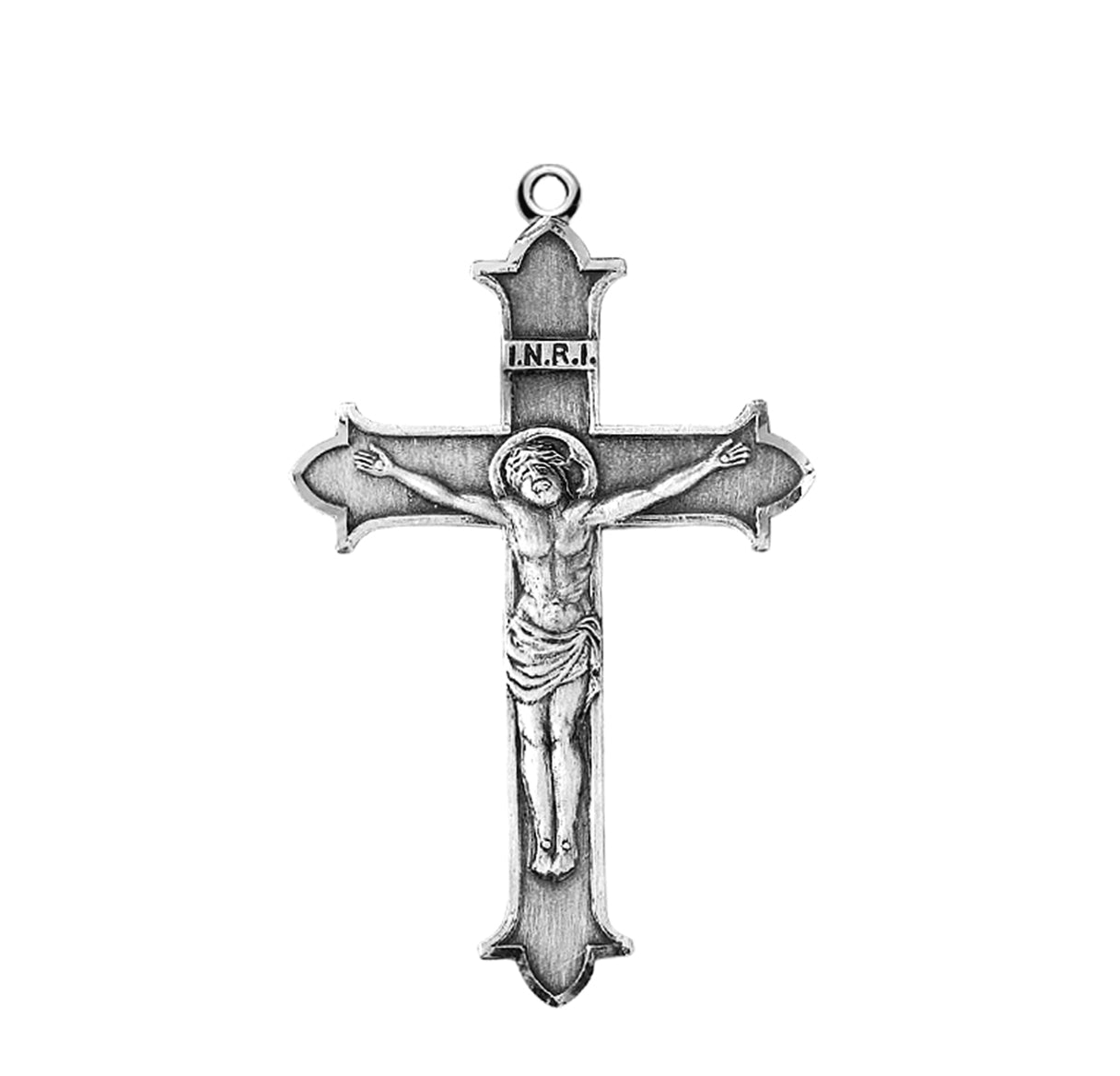 Flare Tipped Sterling Silver Crucifix