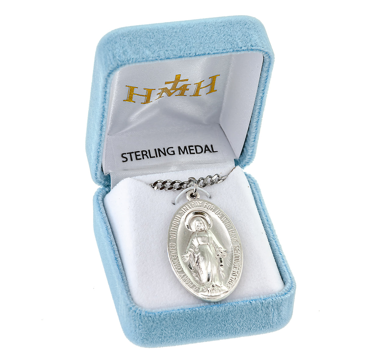 Sterling Silver Oval Sterling Silver Miraculous Medal