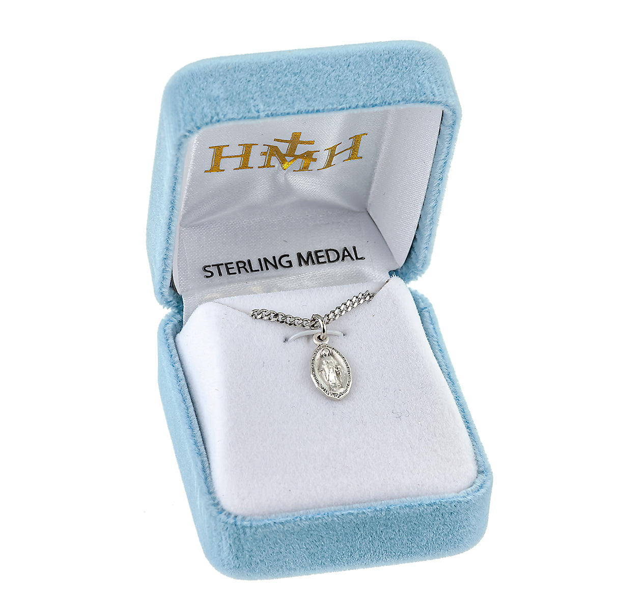 Sterling Silver Oval Miraculous Medal