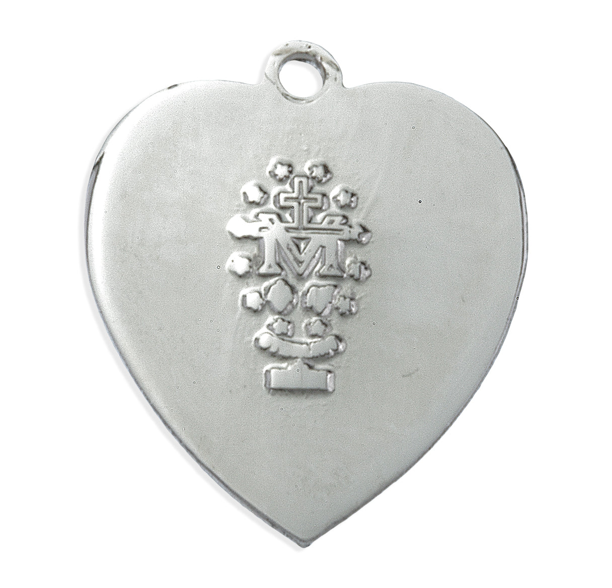 Sterling Silver Enameled Miraculous Medal