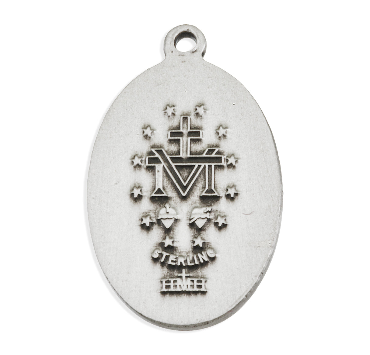 Sterling Silver Oval Miraculous Medal