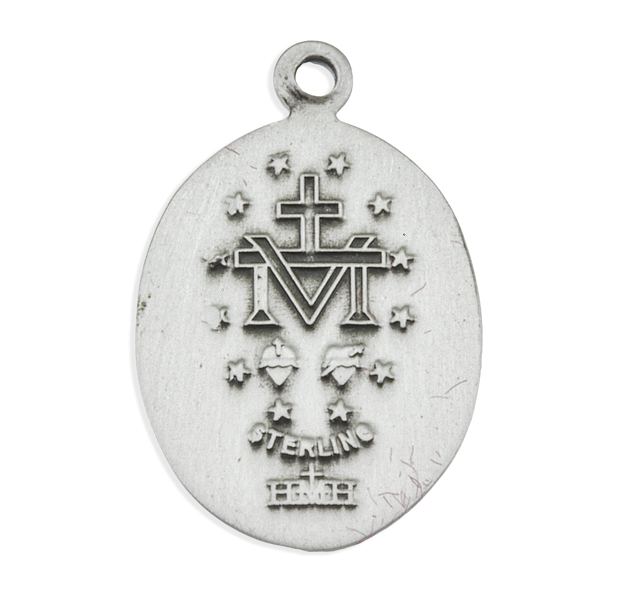 Sterling Silver Oval Miraculous Medal