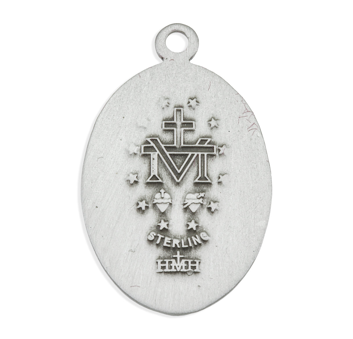 Sterling Silver Oval Miraculous Medal