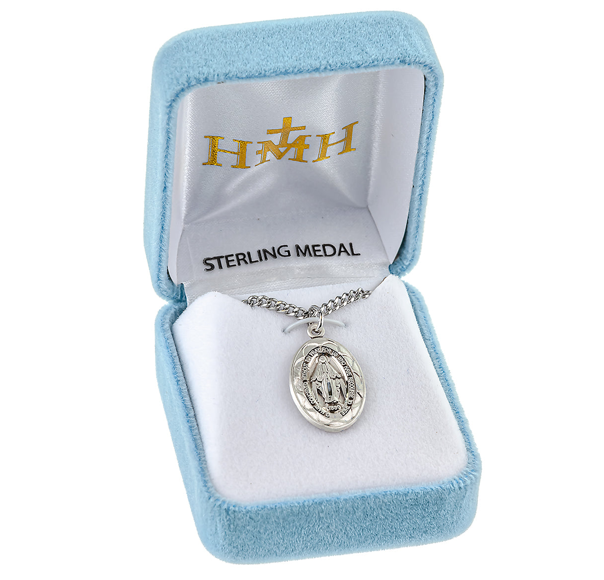 Sterling Silver Oval Miraculous Medal