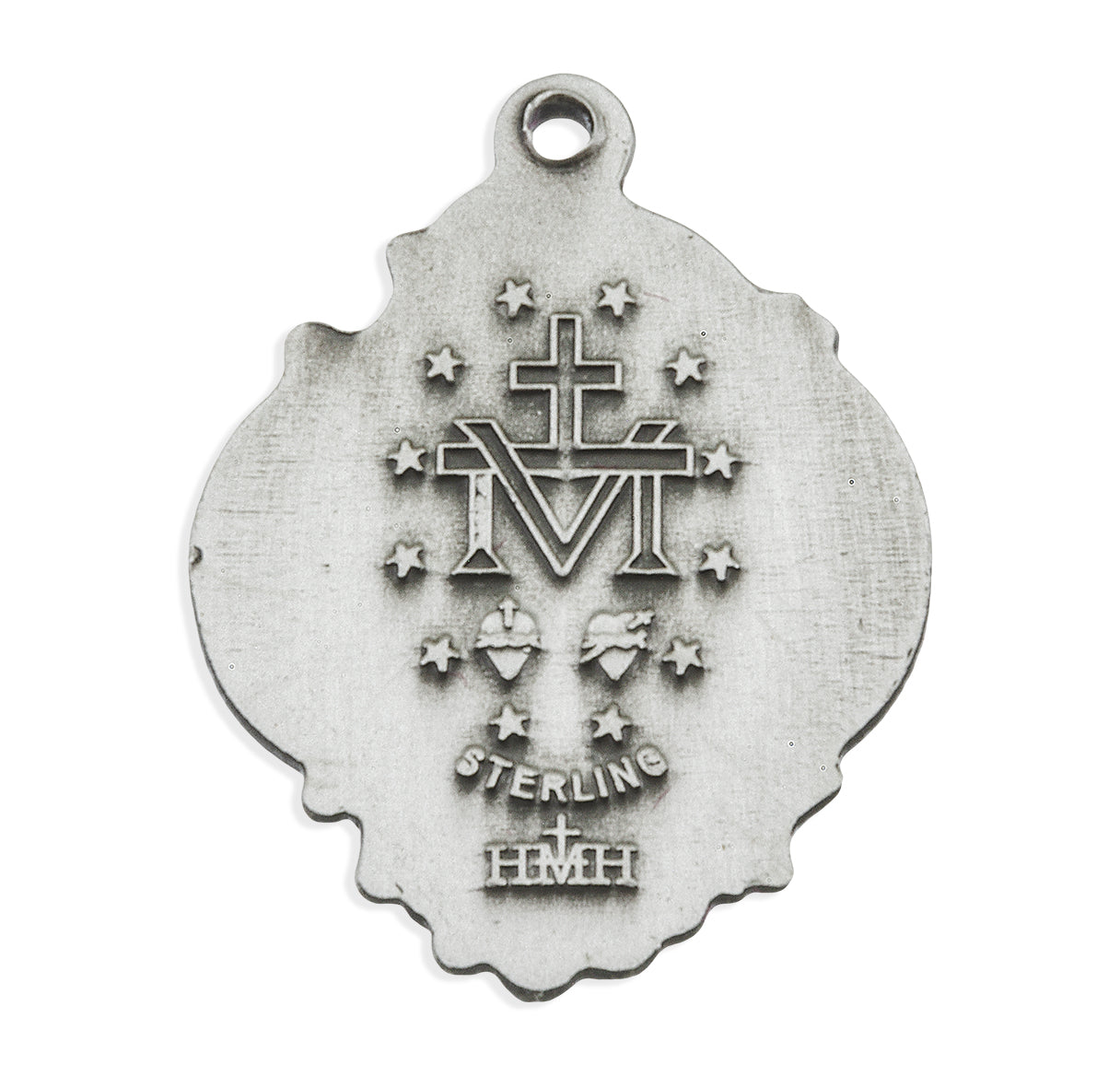 Sterling Silver Fancy Baroque Style Miraculous Medal