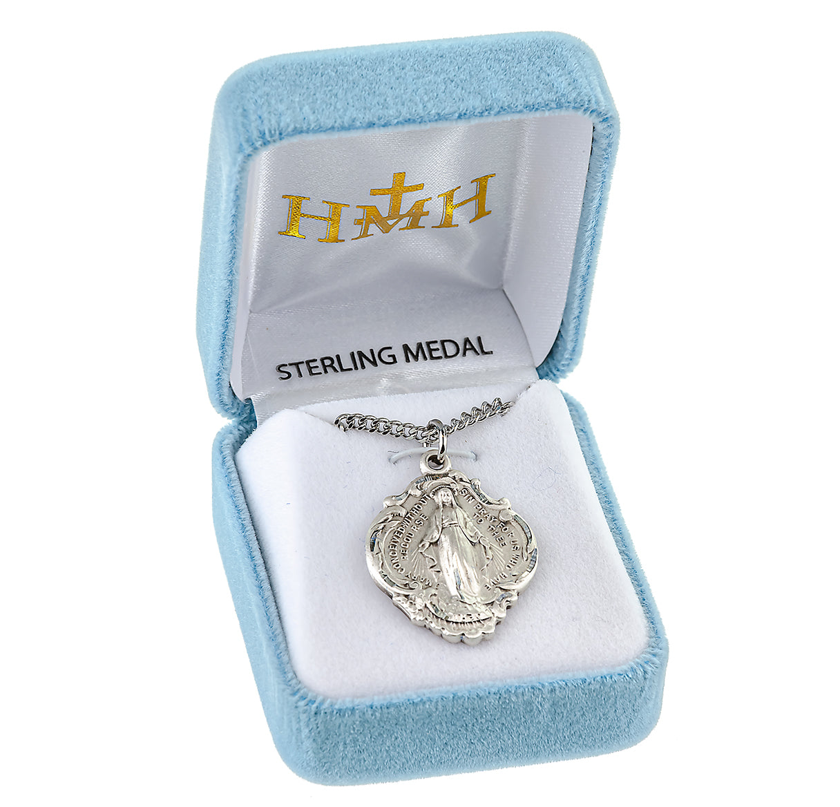 Sterling Silver Baroque Style Miraculous Medal