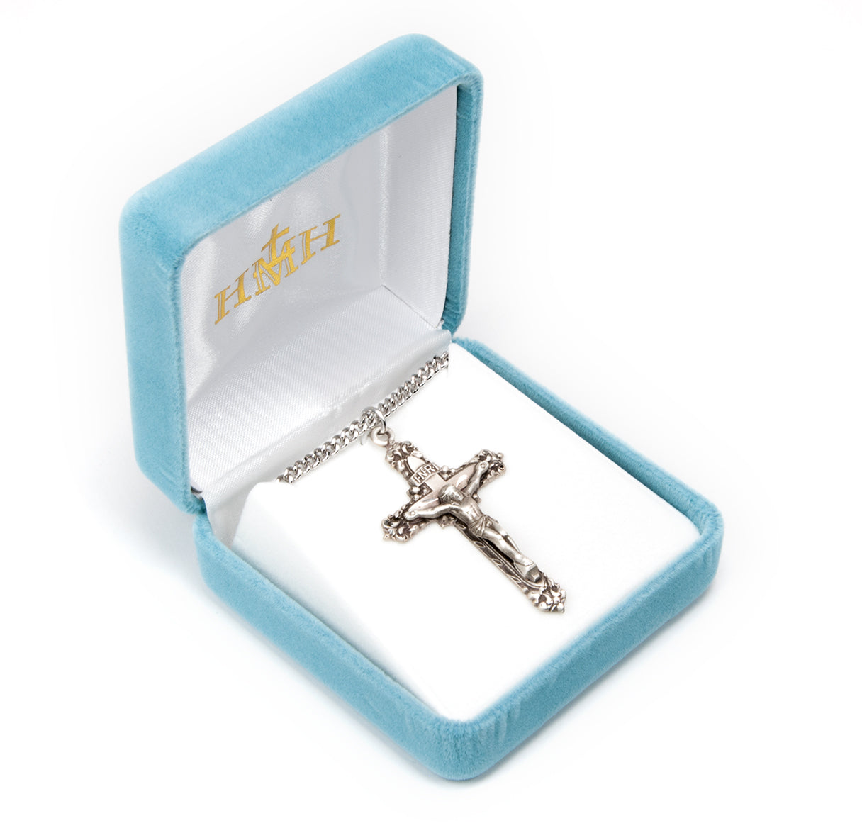 Sterling Silver Ornate Crucifix