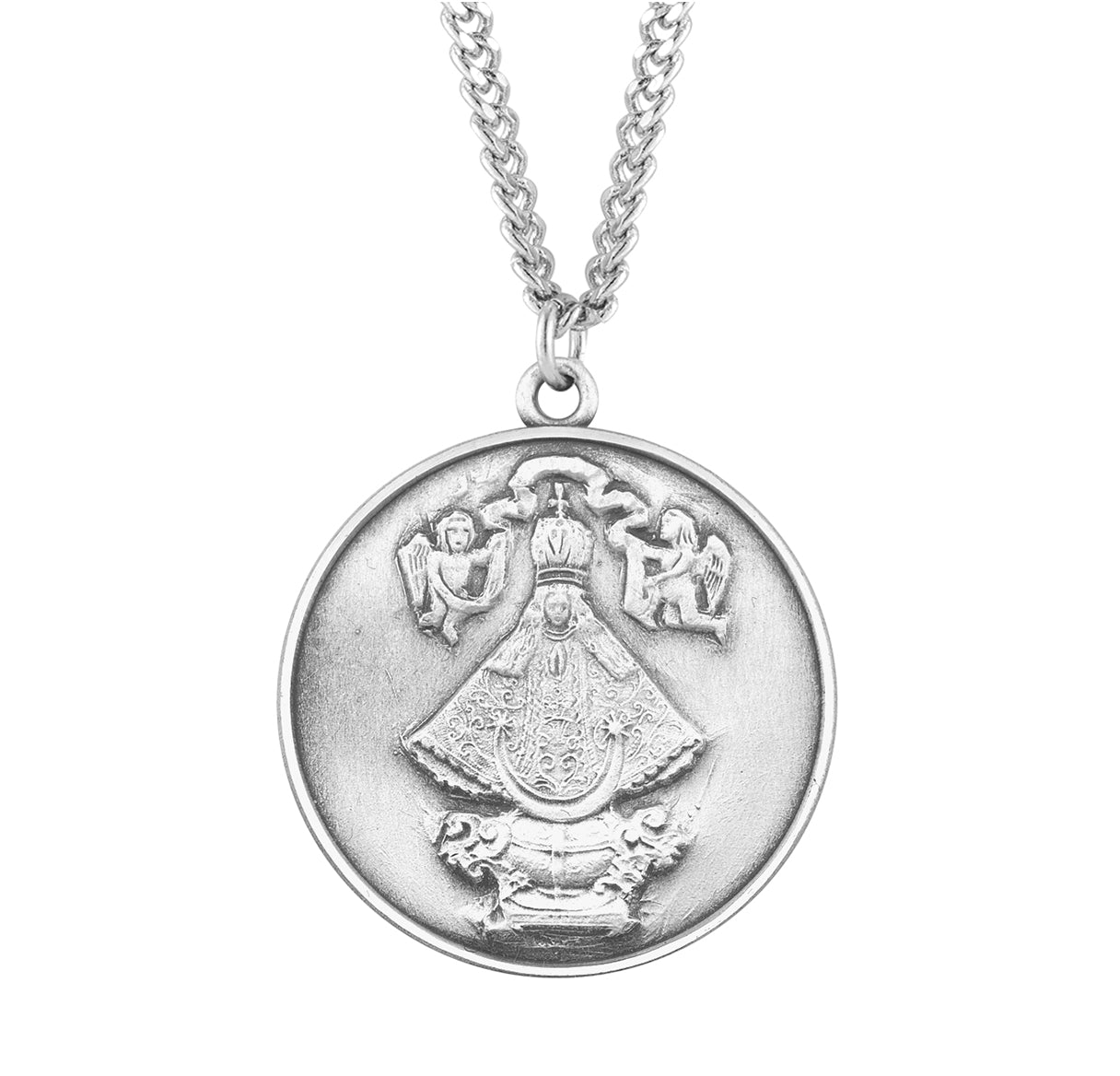 Saint Juan Round Sterling Silver Medal