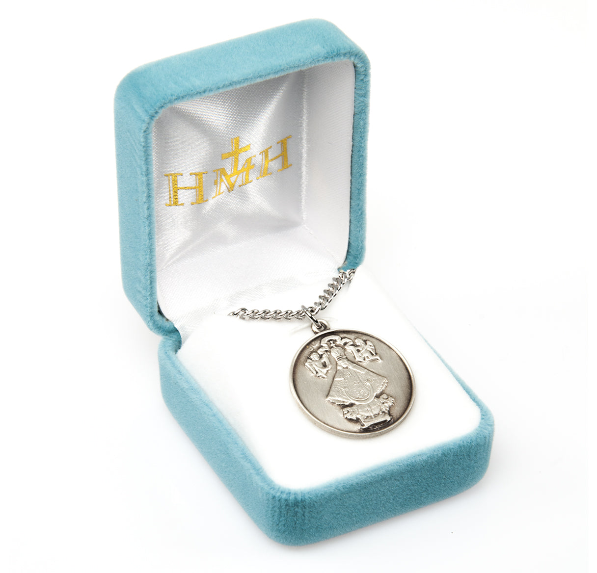 Saint Juan Round Sterling Silver Medal