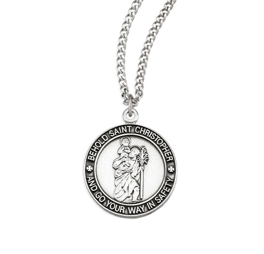 Sterling Silver St. Christopher Medal