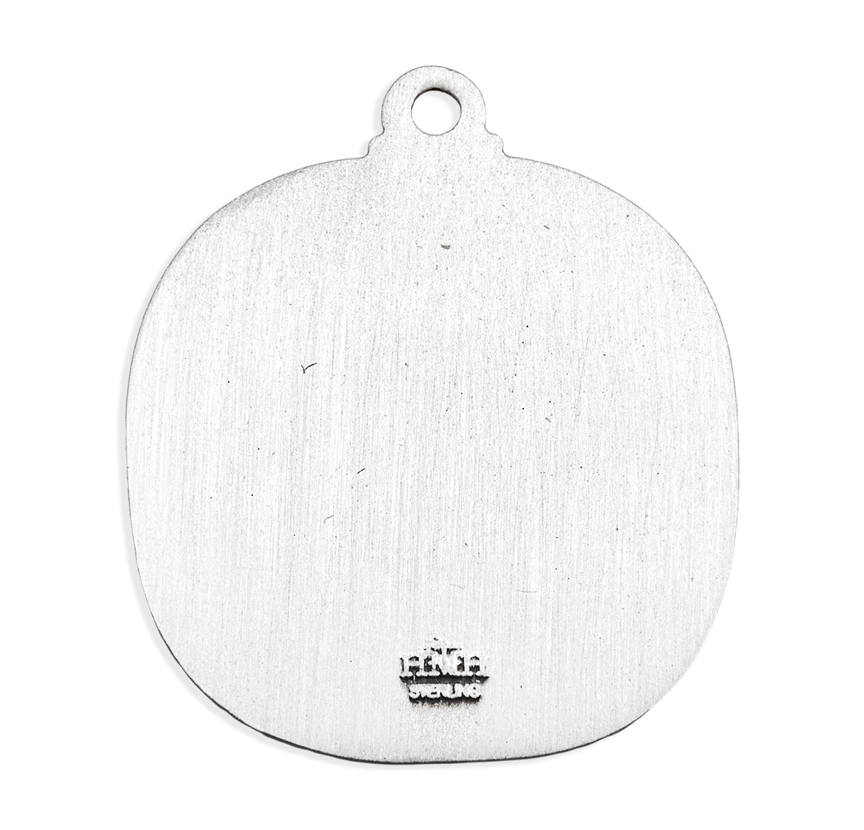Saint Christopher Rounded Edge Sterling Silver Medal