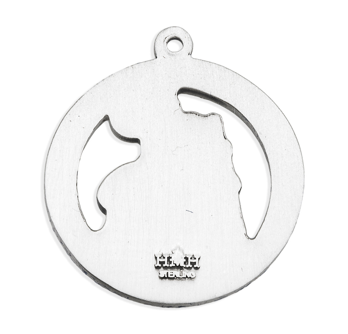 Saint Christopher Round Sterling Silver Medal