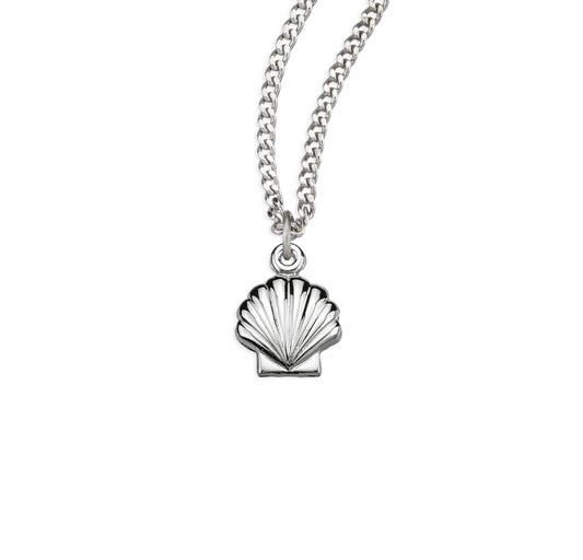 Holy Baptism Shell Sterling Silver Medal