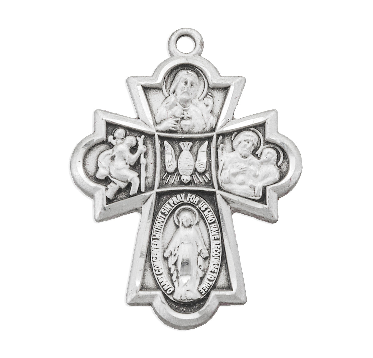 Sterling Silver 4-Way Medal