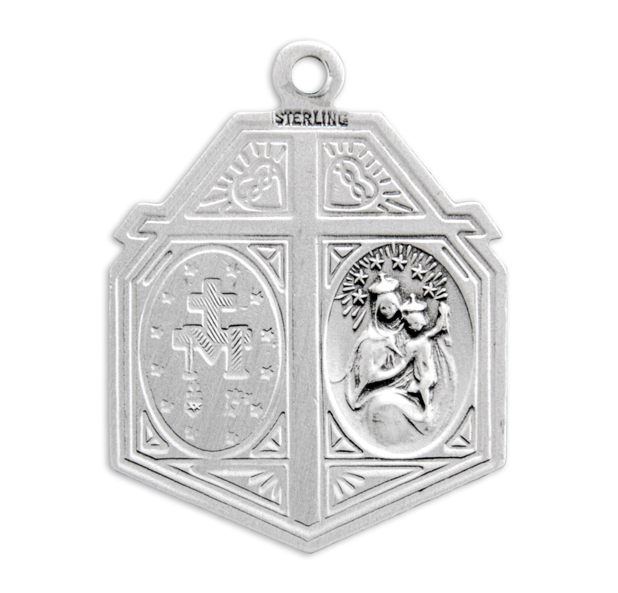 Sterling Silver 4-Way Medal