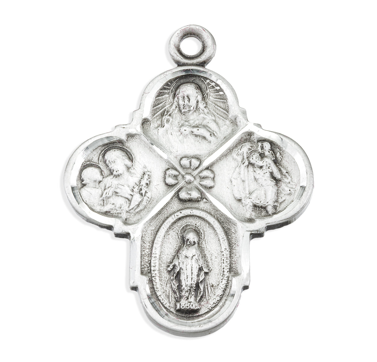 Sterling Silver 4-Way Medal