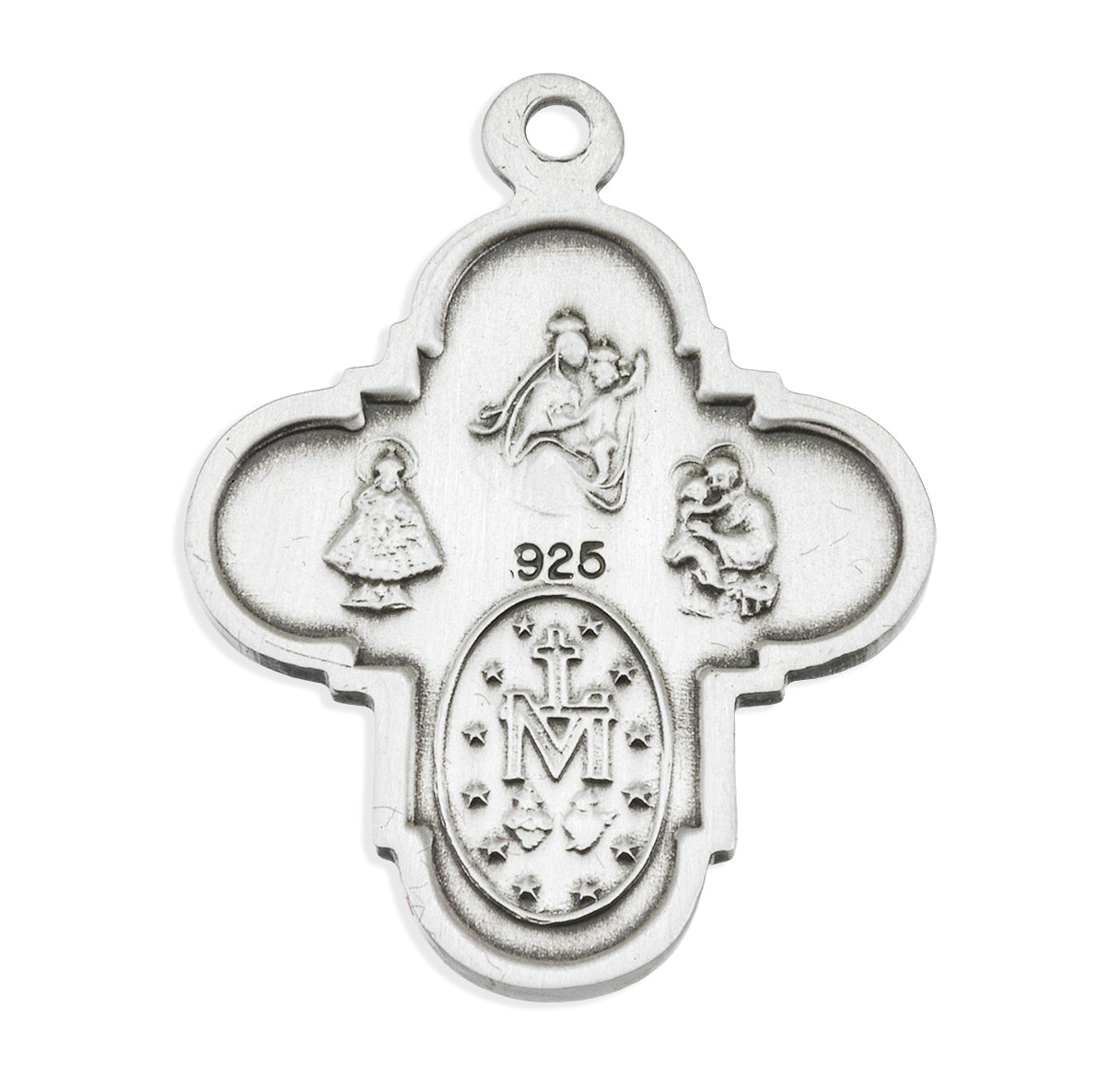 Sterling Silver 4-Way Medal
